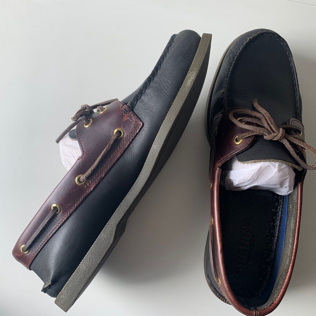 Mens black sperry outlet boat shoes