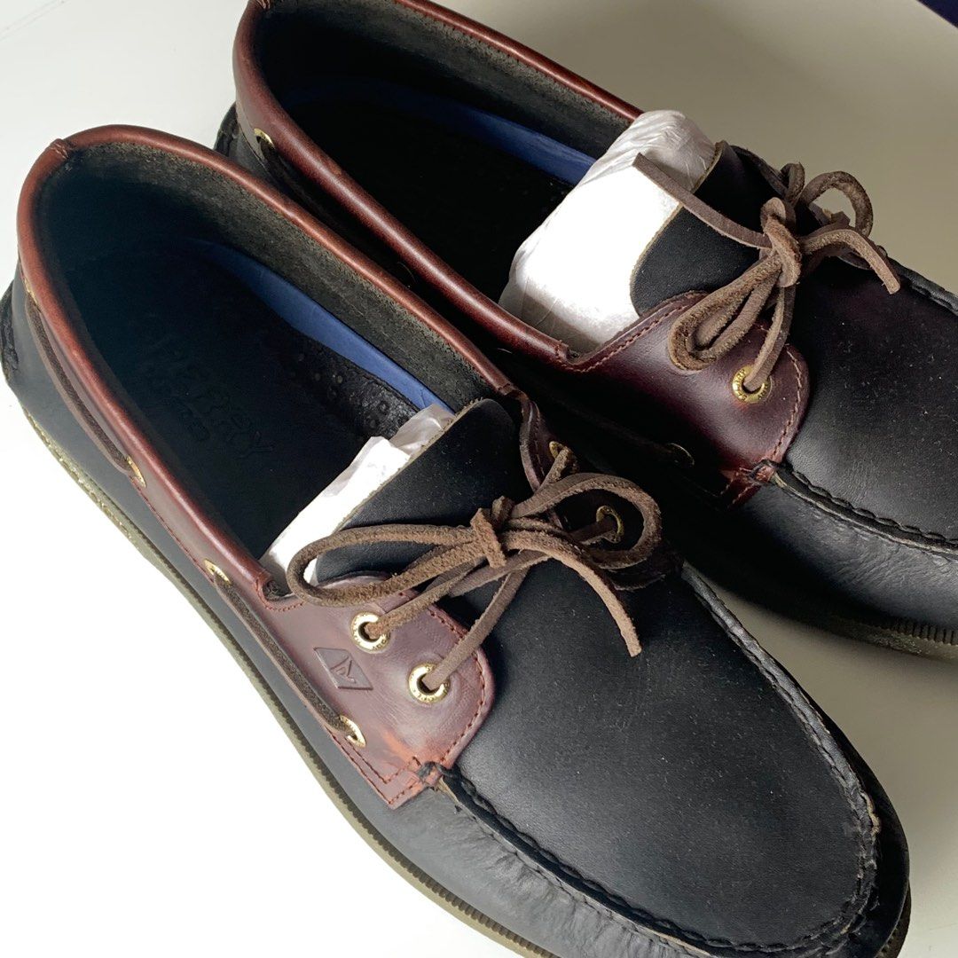 All black sperry boat shoes on sale
