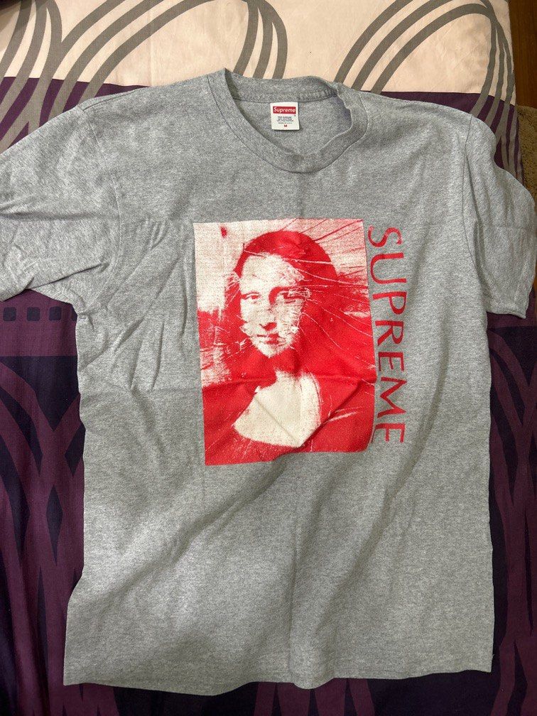 Supreme mona lisa sales tee grey