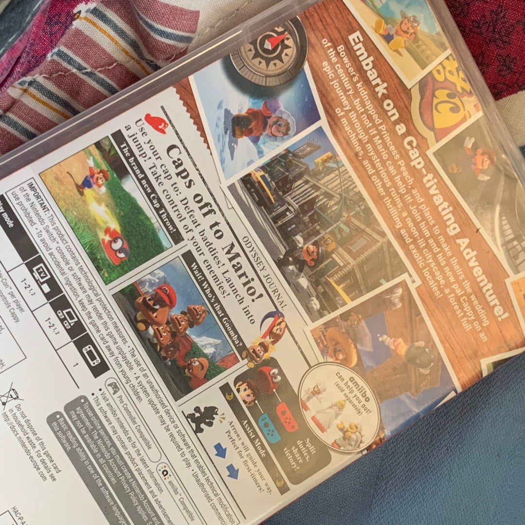 Super Mario Odyssey Nintendo Switch (Category: Nintendo) located in Tarlac. Submitted by thethird. (Listing ID 1285867791, Image 3). Description: NO RETURNS DELIVERY ONLY PAY FIRST MOP: GCASH BUYER SHOULD SHOULDER SHIPPING WILL SEND PICTURES BEFORE SHIPPING! Brand: Nintendo Type: Cartridge (Physical) Genre: Action, Adventure RFS: Done Playing, Buying New games NO ISSUES! SMOOTH/NO BUGGING WITH CASE + A FREE PAIR OF JOY CON COVER/GRIP! .