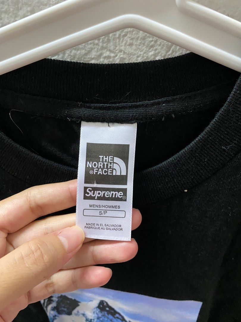 Supreme the north face photo tee black deals