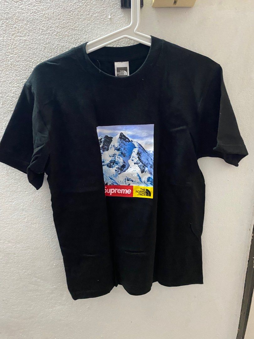 Supreme the north face tee black shirt