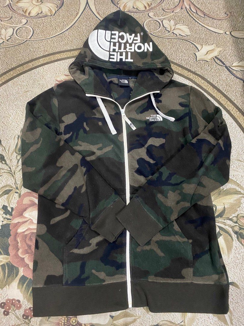 the north face camo fleece hoodie Women s Fashion Coats Jackets