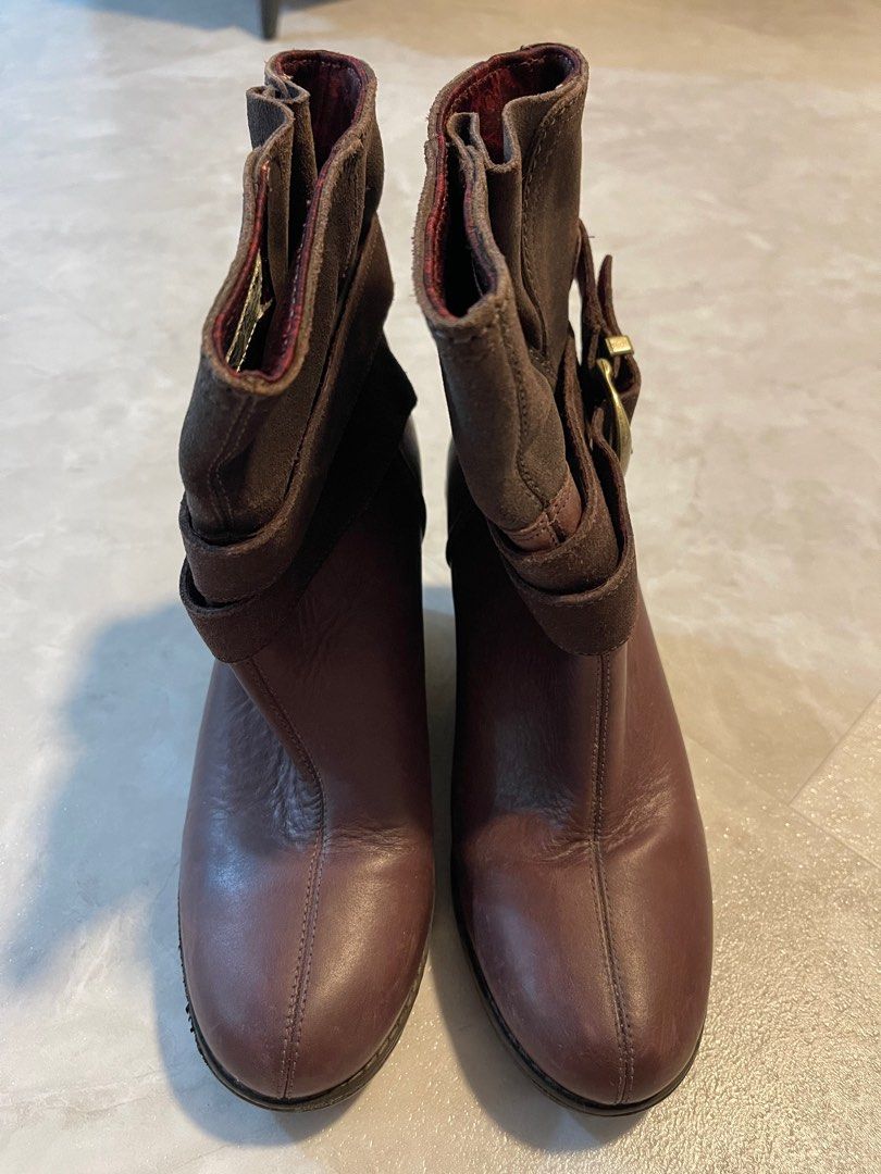 Timberland Wedge Booties Heels Boots Women s Fashion Footwear Boots on Carousell