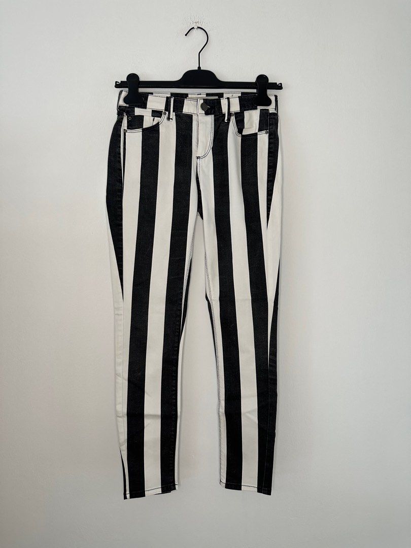 Topshop striped jeans cheap