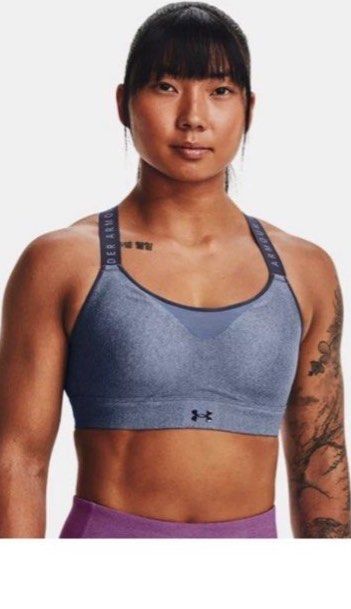 UNDER ARMOUR UA Infinity High Support Heather Sport Bra in Aurora Purple  Size M, Women's Fashion, Activewear on Carousell