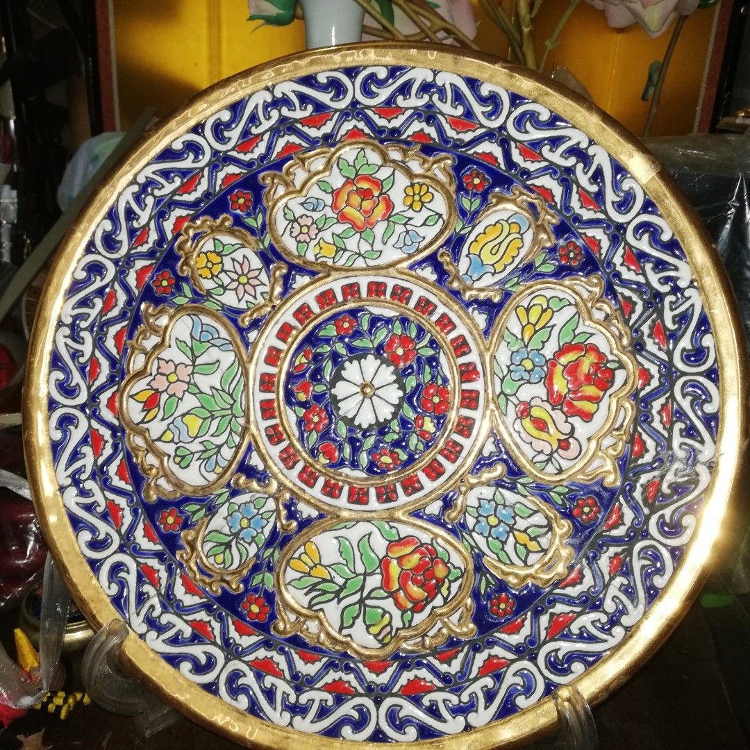 セアルコ セルビア(セビリア)焼き 大皿28.5cm 金彩24K スペイン製