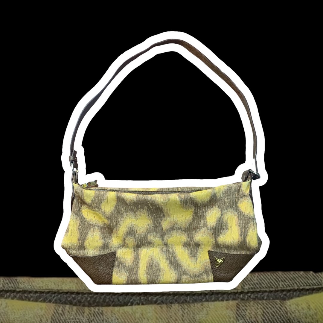 Vivienne Westwood Beige Raffia Shoulder Bag