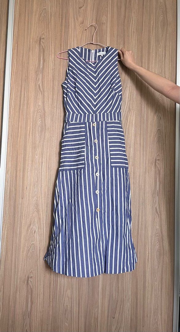Warehouse chevron dress discount