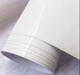 White Decal Paper Waterproof Glossy Self Adhesive