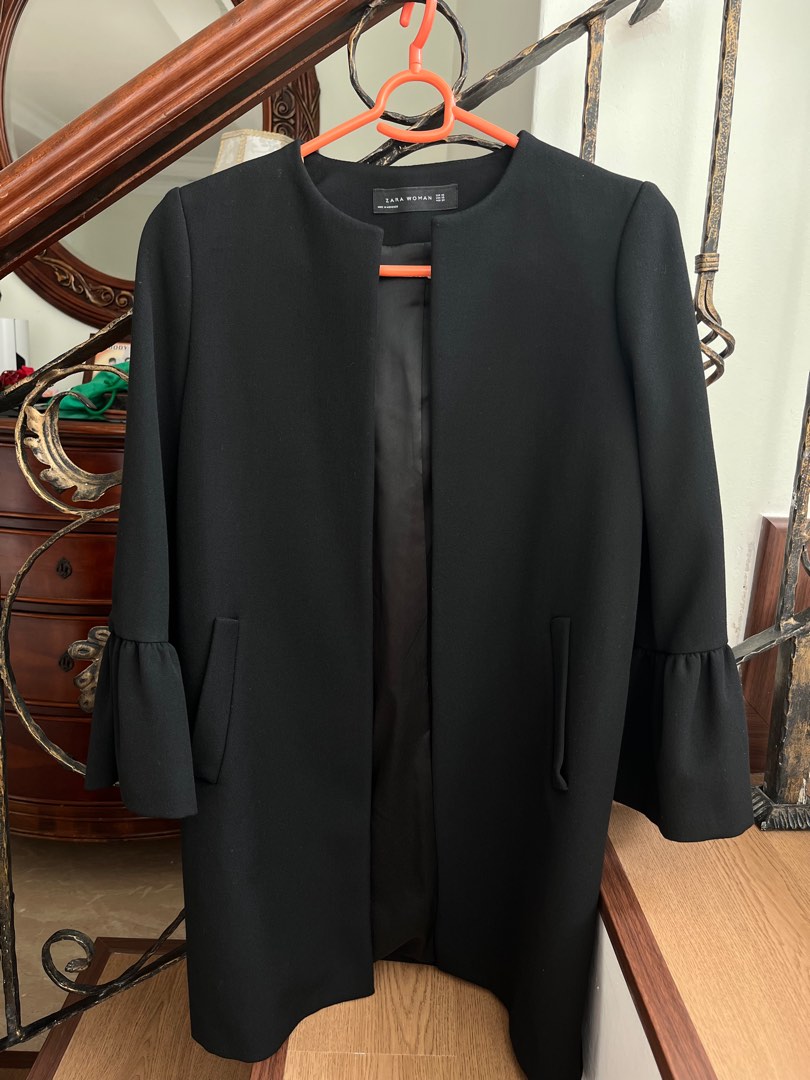 Bell sleeve coat on sale zara