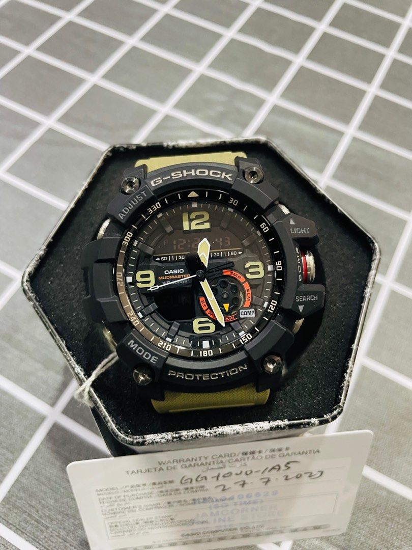 100 ORIGINAL CASIO G SHOCK MUDMASTER GG 1000 1A5 BEIGE COLOR