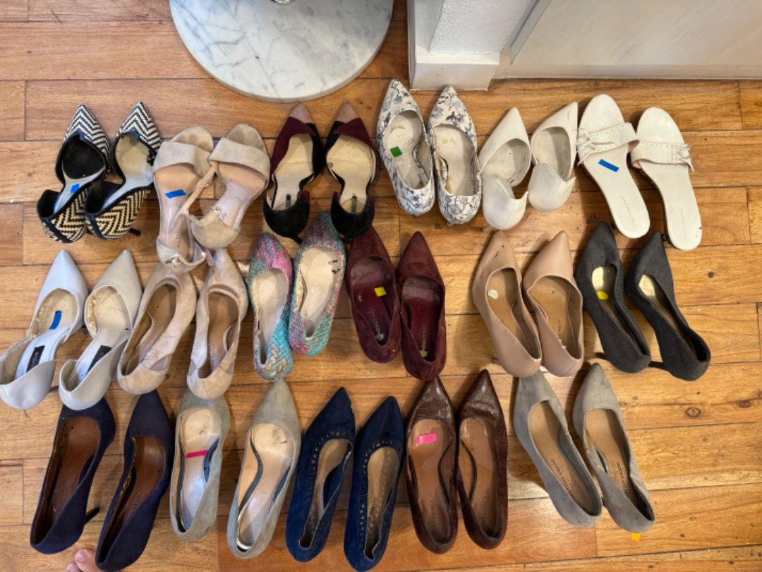 17 pairs assorted high heel shoes (used) - all for 2k, Women's Fashion ...