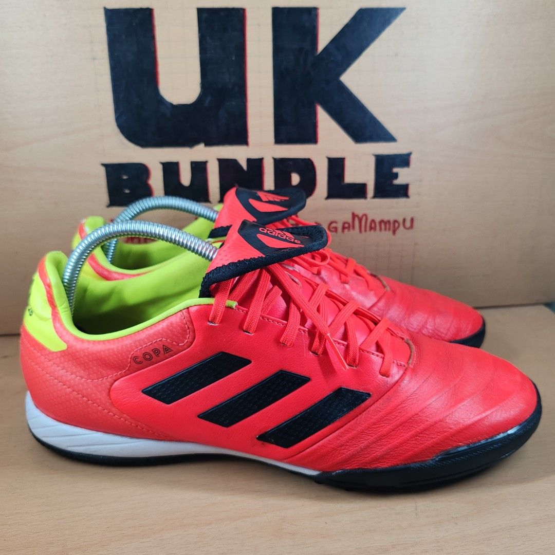 UKBundle 9UK 27.5cm Adidas Copa Tango 18.3 TF Turf Football Boots Red Black Yellow