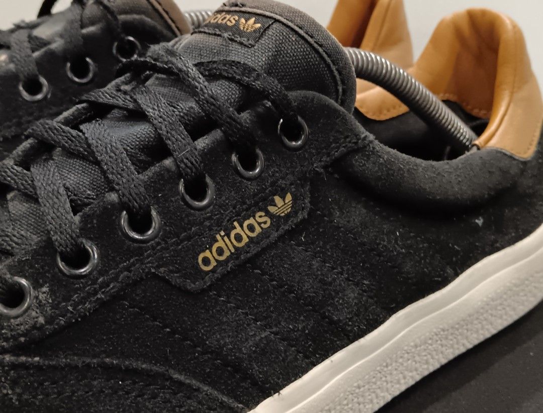 ADIDAS 3MC LOW SUEDE LEATHER SKATE SNEAKERS 11uk Lawa