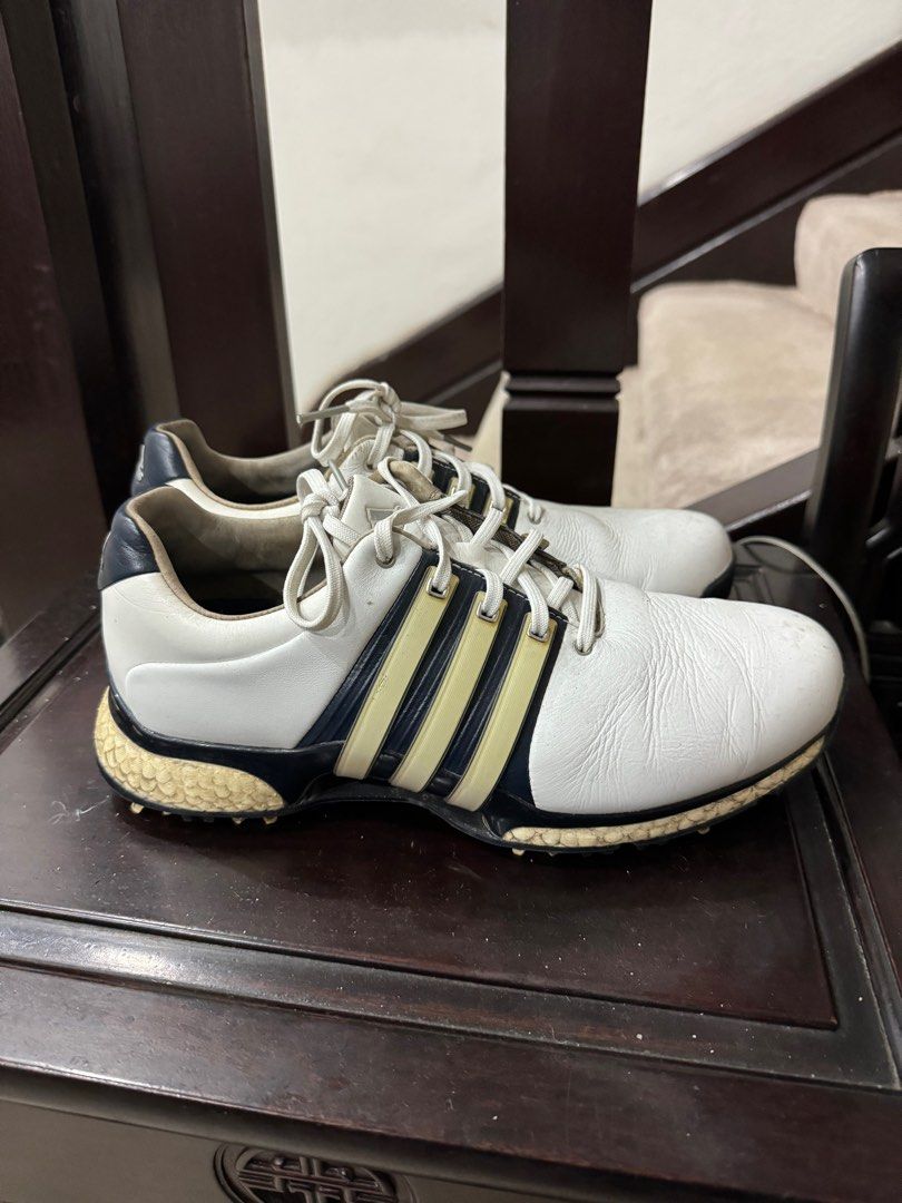 adidas gazelle silver green womens Adidas AdiWear White/Black Womens Size 8 Used Golf Shoes