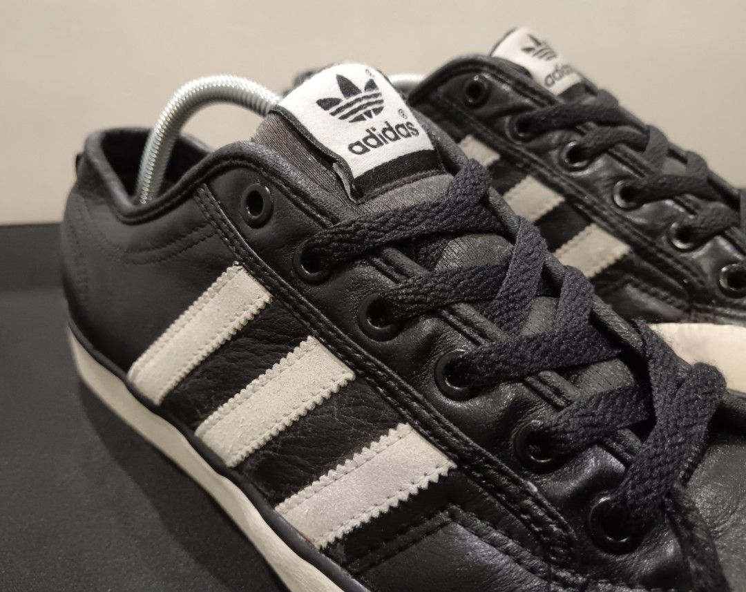 Adidas nizza black leather shop