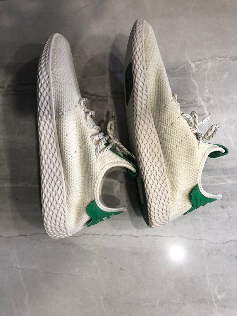 Adidas originals pharrell williams tennis hu trainers in deals green