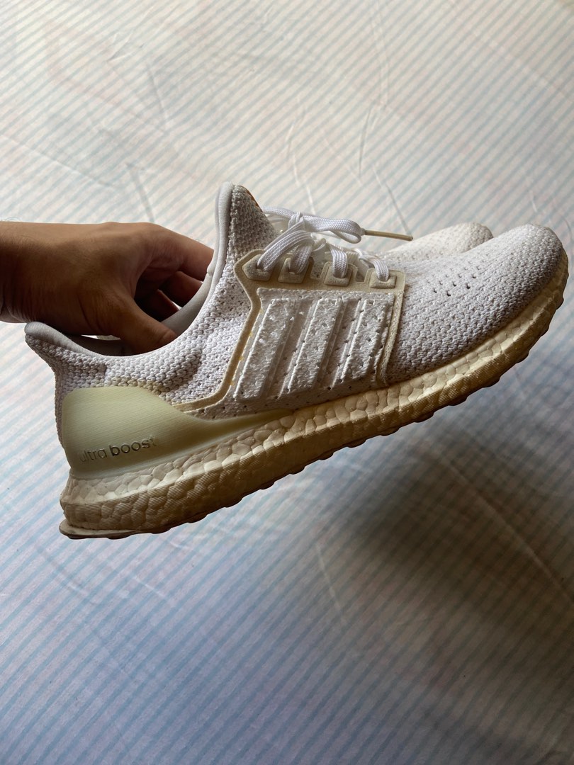 Adidas Ultraboost Clima J Triple White Size 9.5 Men s Fashion Footwear Sneakers on Carousell