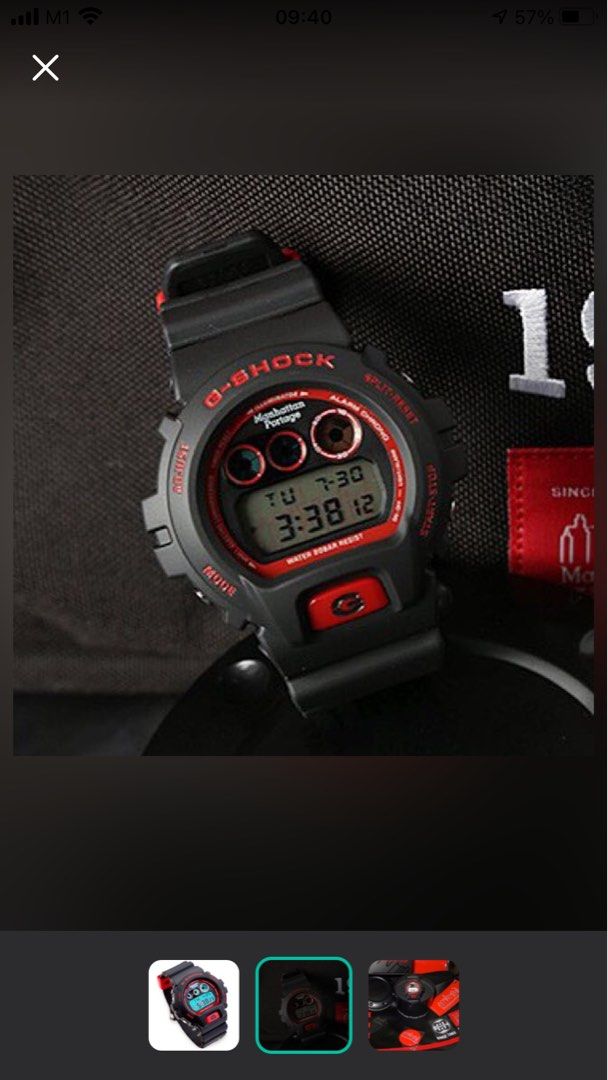 Authentic G Shock Casio 30th Anniversary x manhattan portage Manhattan Portage collaboration Collab DW 6900FSMP 1 dw 6900fsmp 1 casio limited