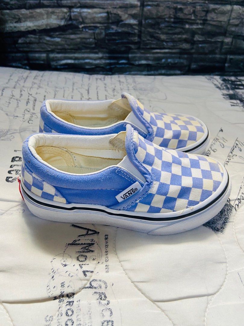 Checkered vans 2025 purple