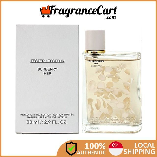 Burberry Her EDP Petals Limited Edition for Women 88ml Tester Brand New 100 Authentic Perfume FragranceCart Eau de Parfum Woman Flower Light Pink