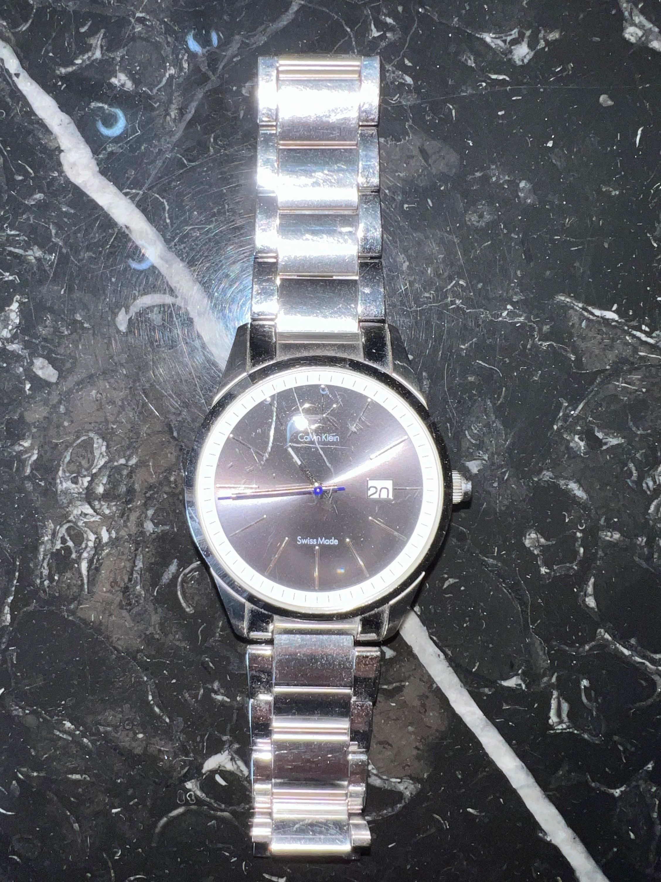 Calvin Klein Swiss Made Waterresistant 100M 330FT All Stainless Steel K22461