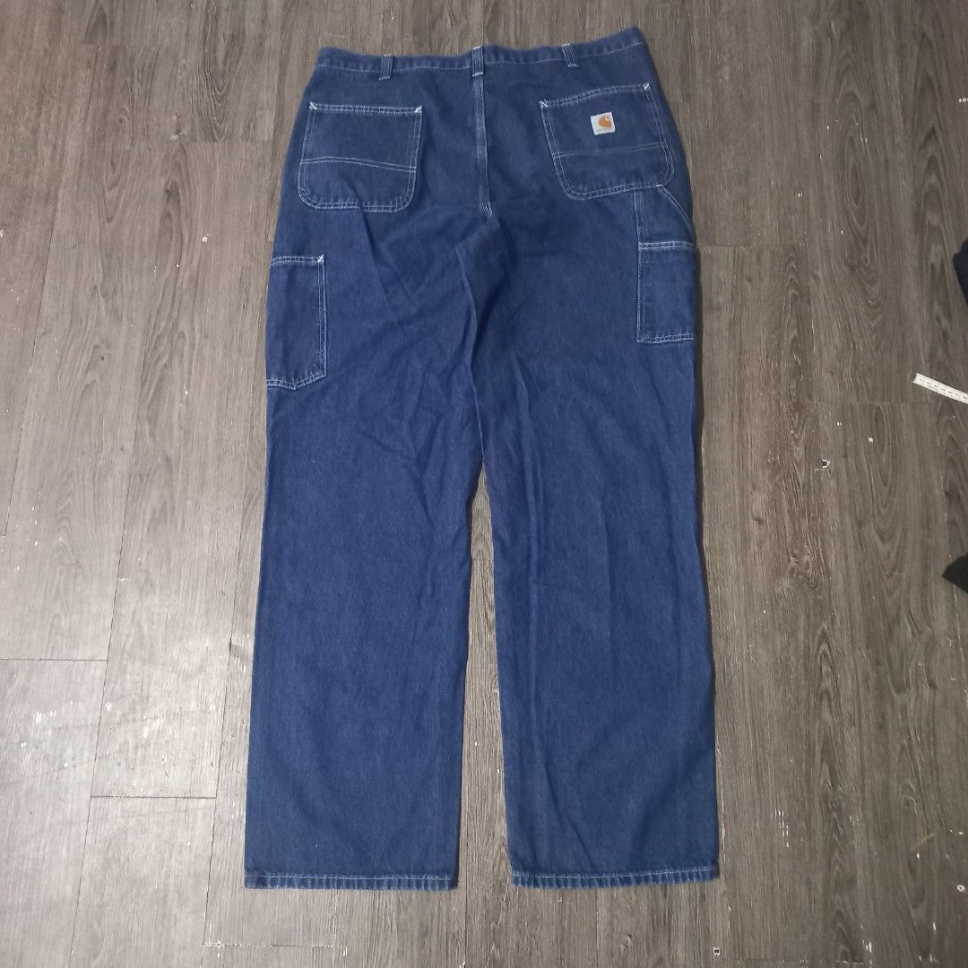 Carhartt Carpenter Pants Distressed, Men's Fashion, Bottoms, Jeans on  Carousell