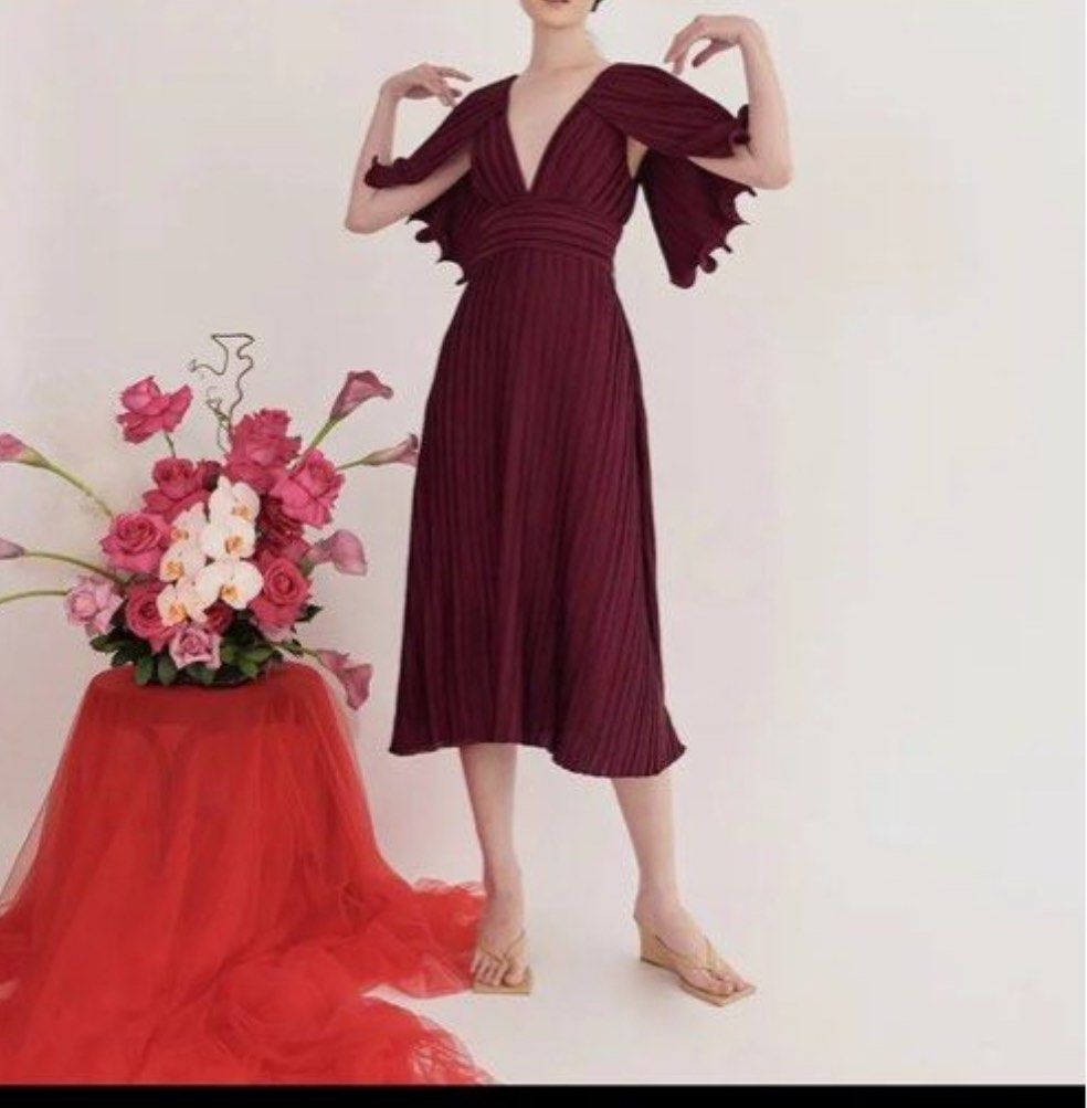 claude pleated dress CODE OCL01 - ULA PLEATS DRESS ( Official claude)