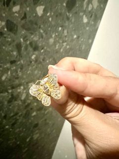 Diamond ring legit 14k butterfly size7