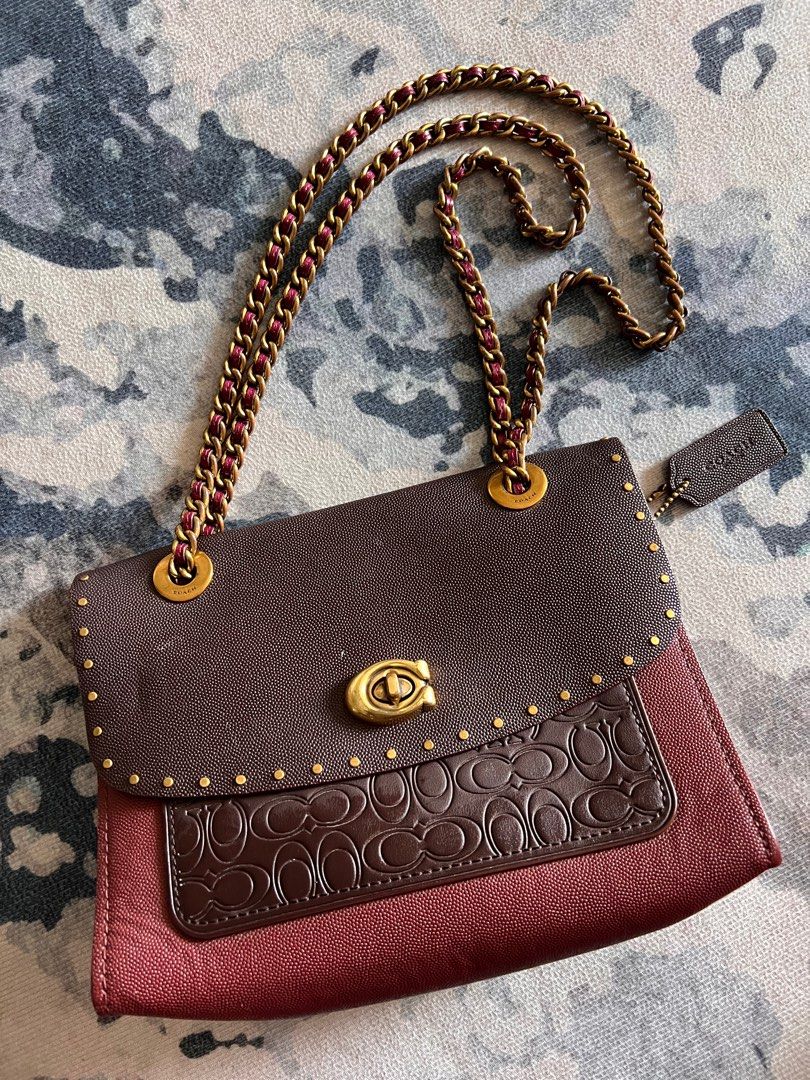 DV Coach Restored Parker In Signature Leather With Rivets