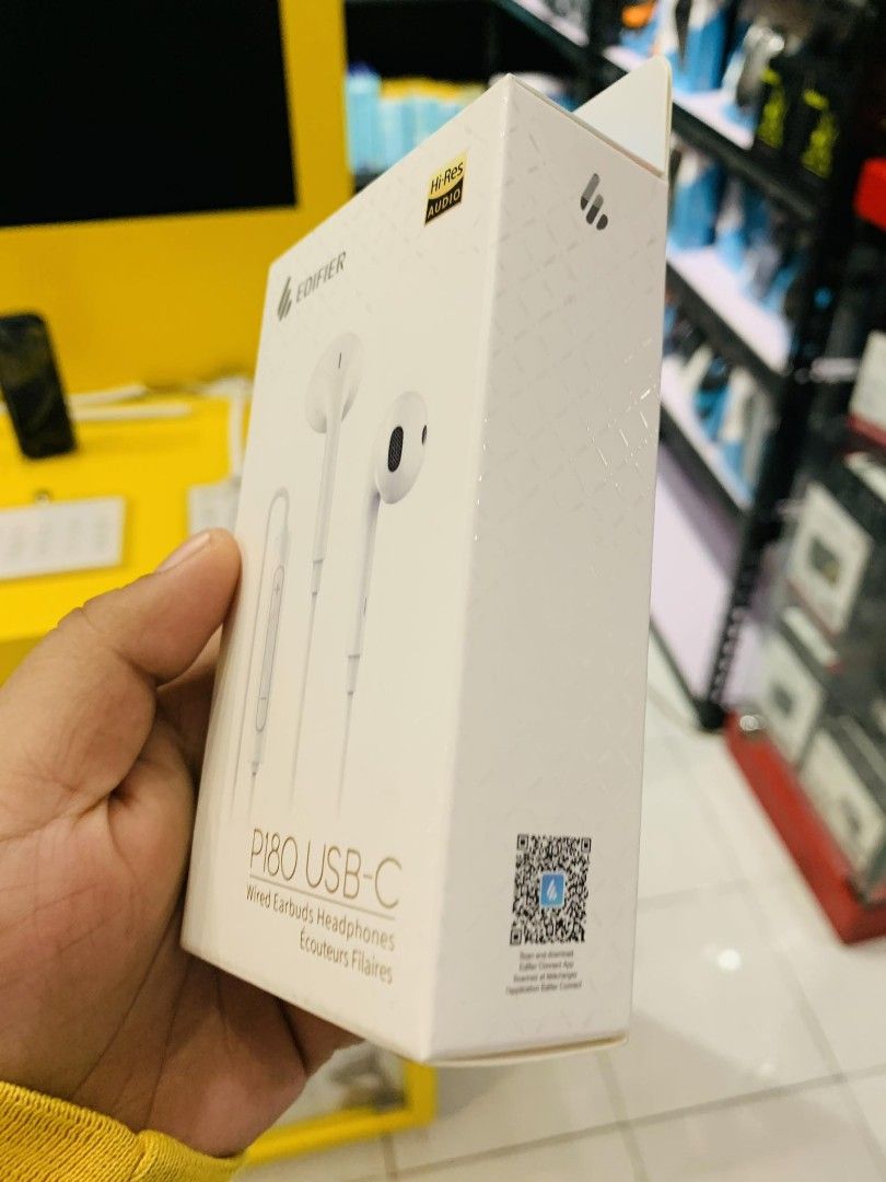 Edifier P180 USB-C Earbuds with Remote and Mic White (Category: Headphones & Headsets) located in Makati City. Submitted by techubstoreandaccessories (Listing ID 1286111102, Image 3). Description: Edifier P180 USB-C Earbuds with Remote and Mic White Ready for Pick-Up / Same Day Delivery Via Lalamove‼️ DETAILS: ✅ Actual Picture Posted. ✅BRAND NEW, SEALED, & ORIGINAL. ✅7 Days Replacement for Factory Defects and 1year Limited Warranty. (Terms and co