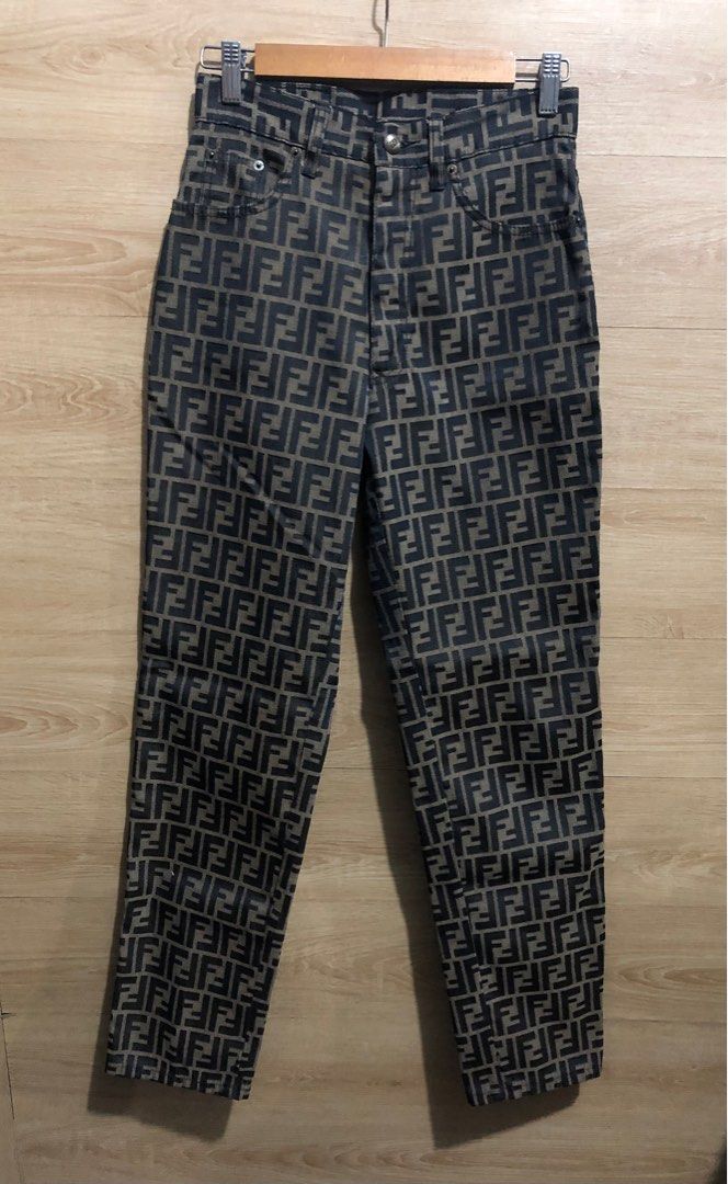 Fendi zucca monogram hot sale pants