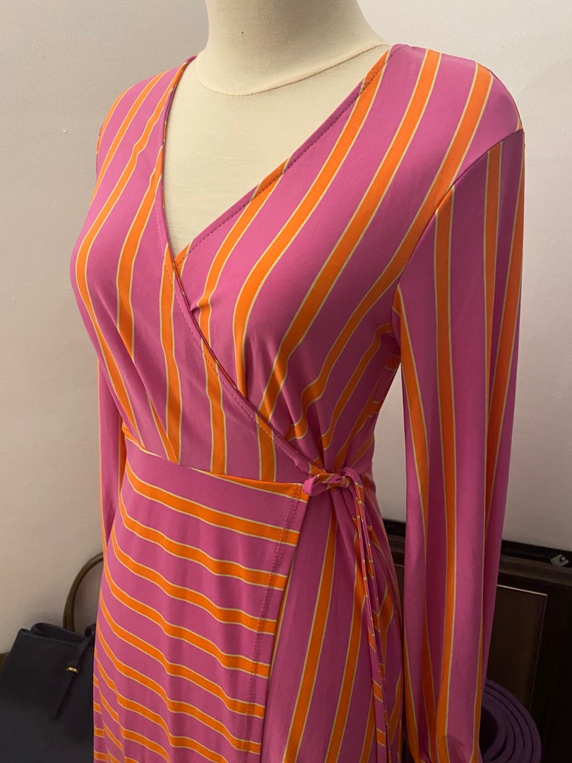 strapless open back dress Cami Maxi Dress in Men's Shirting Red Stripe Red Stripe / 14