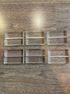 Get All 6 Pieces of Acrylic Table Number Holders 7x5x1.2cm [SUPER SALE USED ONCE]