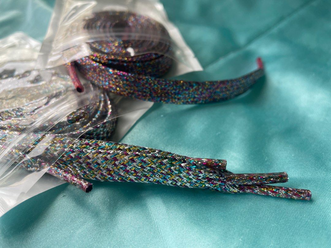 Glitter Shoelaces Unisex 2 colors Men s Fashion Footwear
