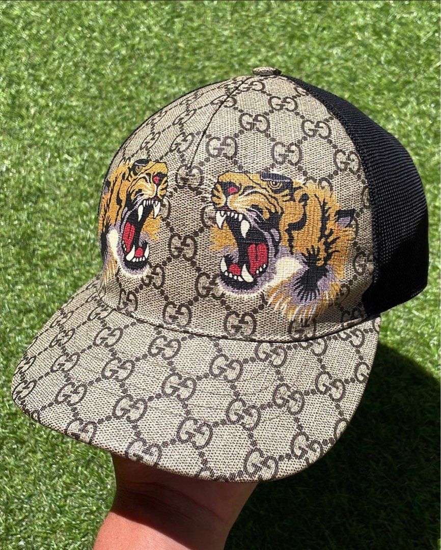 Gucci cap tiger Men s Fashion Accessories on Carousell