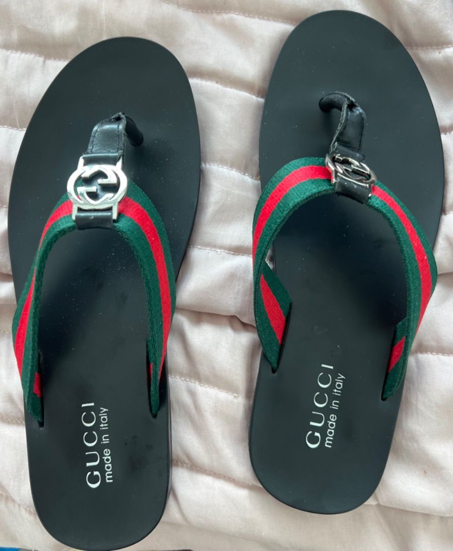 Gg line signature web thong sandal sale