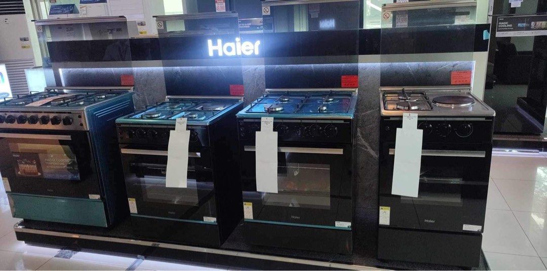 HAIER COOKING RANGE (Category: Ovens & Toasters) located in Quezon City. Submitted by annys.online (Listing ID 1286126780, Image 1). Description: HAIER GAS RANGE HFS-904G2E130FGO free hood SRP 49,998 Cash 30,500 HFS-804GLE96GOSS free hood SRP 39,998 Cash 30,500 HFS-603GLE86GOSS free hood SRP 35,998 Cash 26,700 HFS-603GLE86GOBS free hood SRP 27,998 Cash 21,000 HFS-604G86GOBS SRP 25,498 Cash 19;200 HFS-503GLE63GO SRP 23,998 Cash 18,000 Brand new an