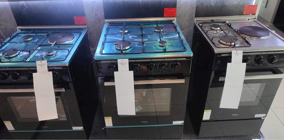 HAIER COOKING RANGE (Category: Ovens & Toasters) located in Quezon City. Submitted by annys.online (Listing ID 1286126780, Image 2). Description: HAIER GAS RANGE HFS-904G2E130FGO free hood SRP 49,998 Cash 30,500 HFS-804GLE96GOSS free hood SRP 39,998 Cash 30,500 HFS-603GLE86GOSS free hood SRP 35,998 Cash 26,700 HFS-603GLE86GOBS free hood SRP 27,998 Cash 21,000 HFS-604G86GOBS SRP 25,498 Cash 19;200 HFS-503GLE63GO SRP 23,998 Cash 18,000 Brand new an