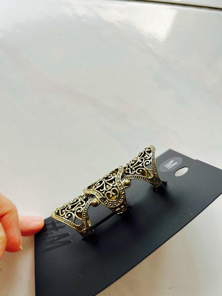 H M Gold Knuckle Ring BNWT