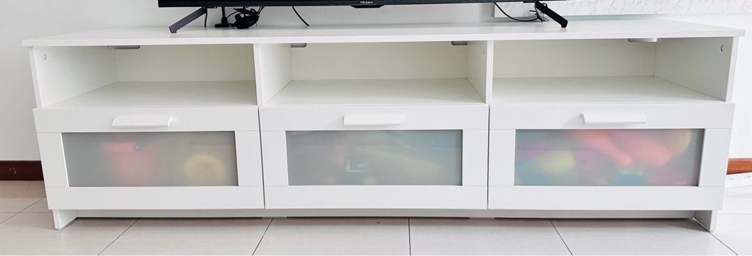 Brimnes white deals tv stand