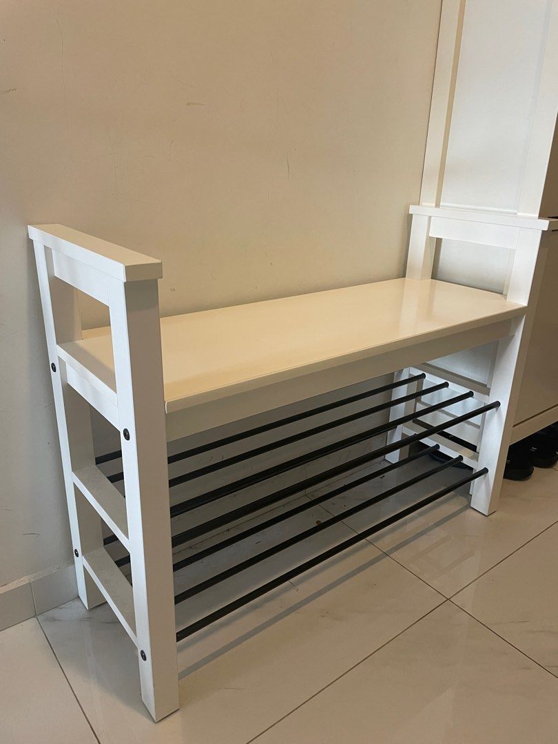 IKEA HEMNES shoe bench and shoe storage Furniture Home Living