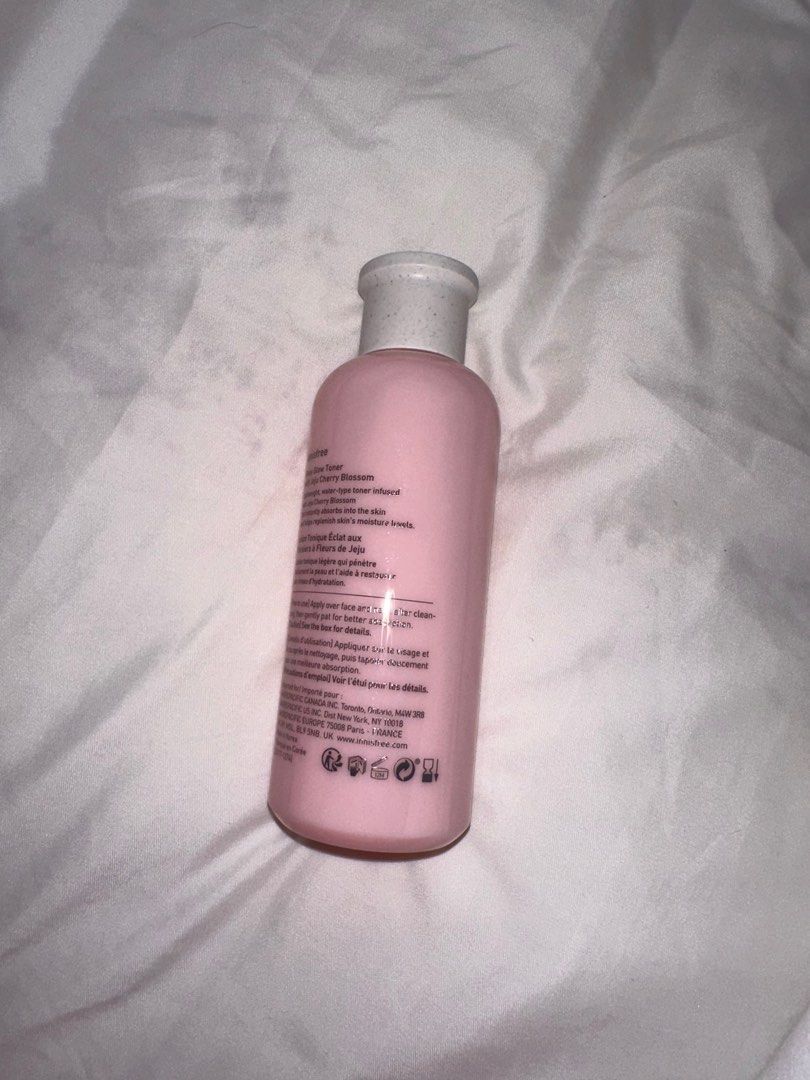 Innisfree Dewy Glow Toner (Cherry Blossom) (Category: Face Care) located in Santa Rosa. Submitted by decluttering_. (Listing ID 1286026282, Image 2). Description: - only used once! - super hard to find ED: 2025.