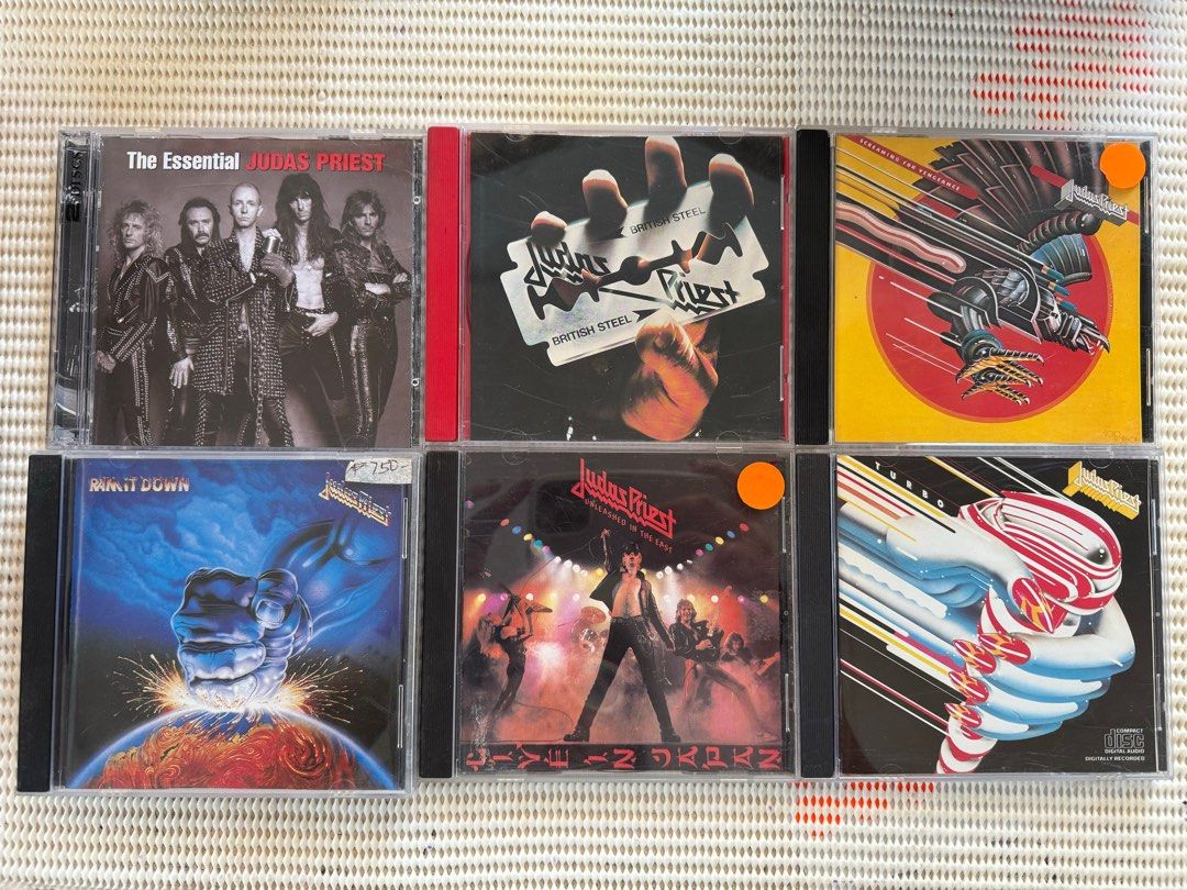 JUDAS PRIEST CD Collection, Hobbies & Toys, Music & Media, CDs & DVDs on  Carousell