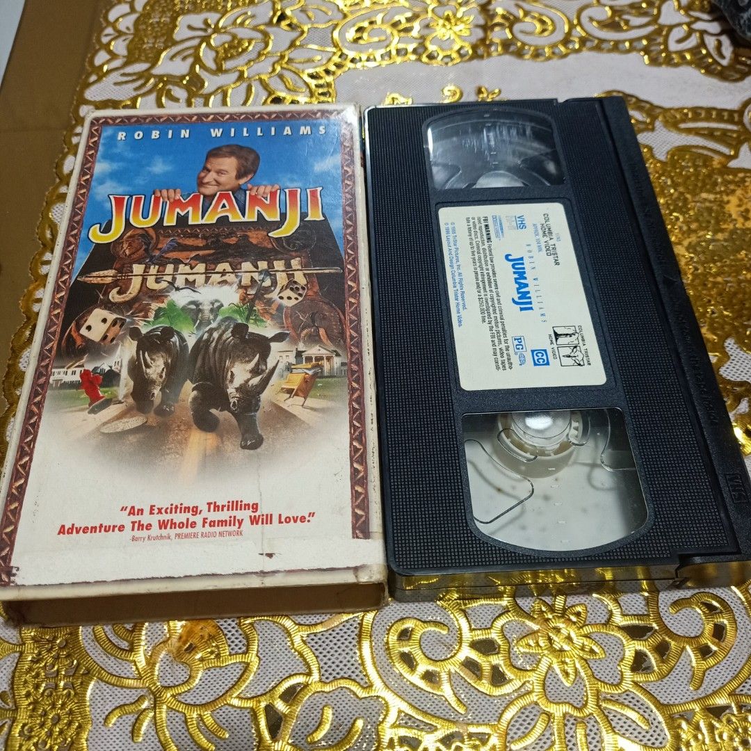 Jumanji vhs movie (Category: CDs & DVDs) located in Manila. Submitted by cruzivanpatrick (Listing ID 1286026365, Image 1). Description: Vhs With box Classic collection Last use 2001 pa Wala napo player for testing Naka tabi lng sa cabinet Thank you G cash deliver or abono rider service Shipping mauna kayo magpadala.