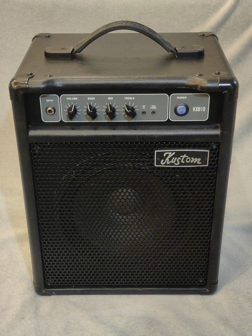 Kustom KXB10 Bass Amplifier (Category: Soundbars, Speakers & Amplifiers) located in Talisay. Submitted by kim_rey (Listing ID 1286037781, Image 1). Description: Details: ▪️10W Continuous Output Power ▪️1 x 10" Kustom Designed Speaker ▪️3-Band EQ, and Volume Controls ▪️Aux In for Mobile Device Playback ▪️Headphone Jack for Late Night Jamming.