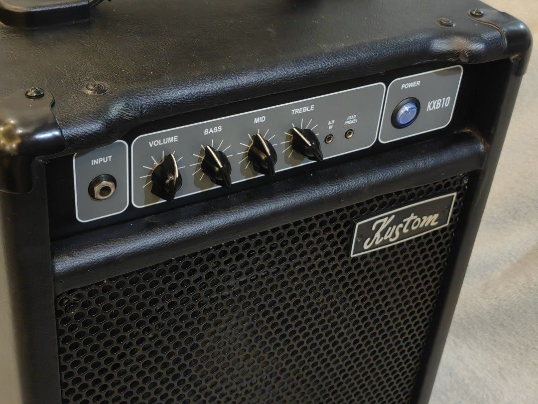 Kustom KXB10 Bass Amplifier (Category: Soundbars, Speakers & Amplifiers) located in Talisay. Submitted by kim_rey (Listing ID 1286037781, Image 2). Description: Details: ▪️10W Continuous Output Power ▪️1 x 10" Kustom Designed Speaker ▪️3-Band EQ, and Volume Controls ▪️Aux In for Mobile Device Playback ▪️Headphone Jack for Late Night Jamming.