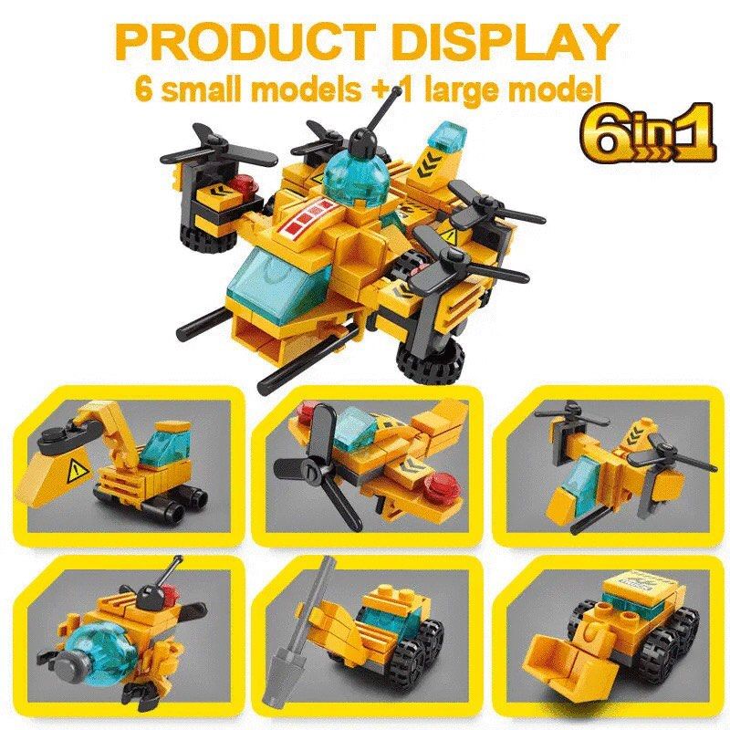 Lele brother 6 in 1 building blocks city building, Hobbies & Toys, Toys