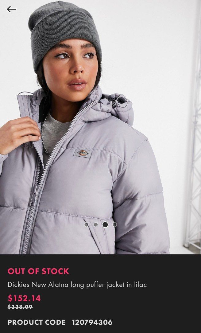 lilac long puffer jacket dickies new alatna winter coat Women s Fashion Coats Jackets and Outerwear on Carousell
